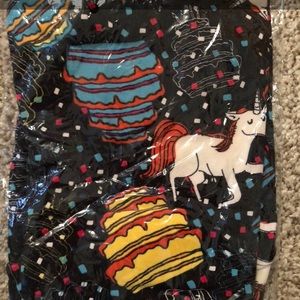 LuLaRoe Unicorn OS Birthday Leggings.